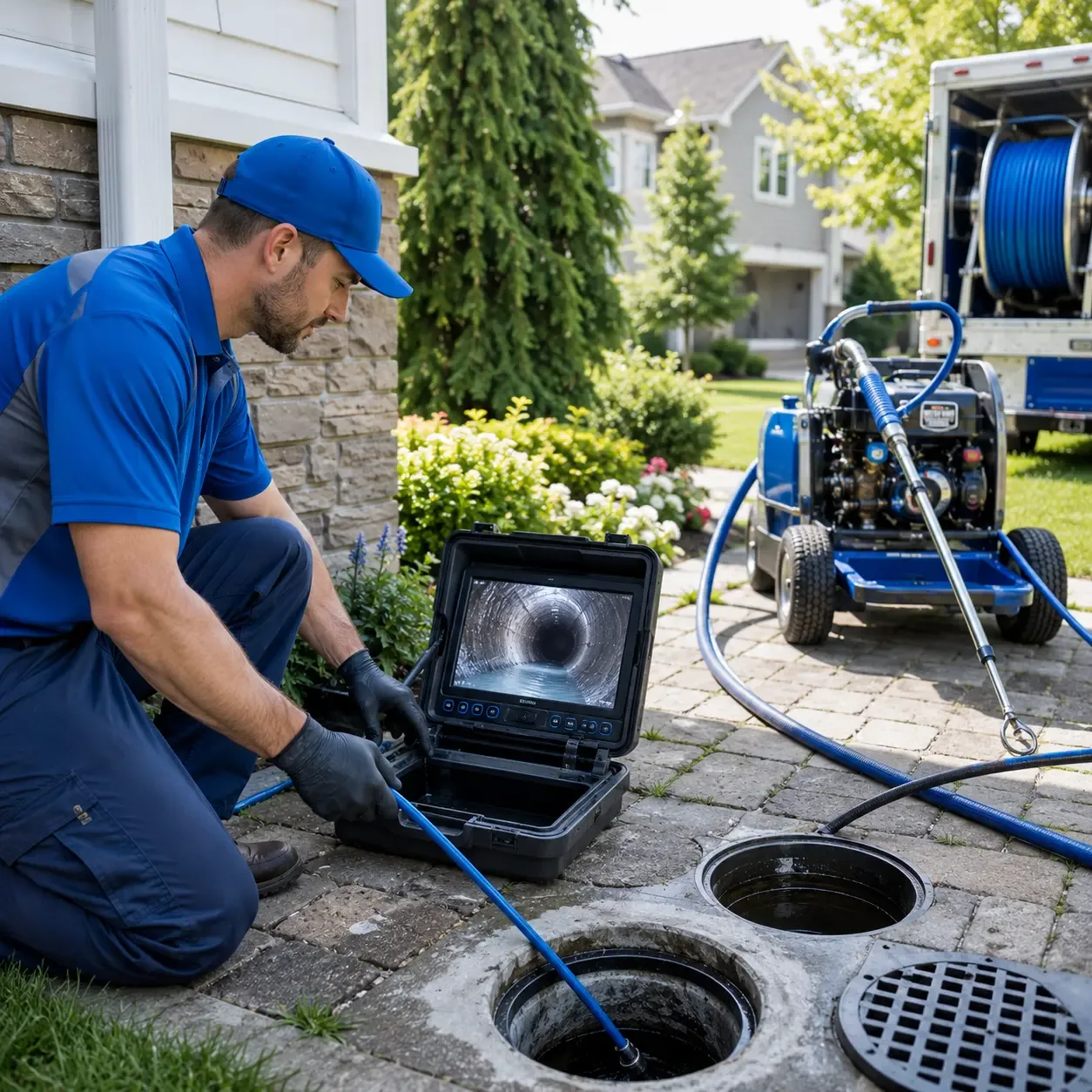 Outdoor drain cleaning professionals serving Diamond Point, NY